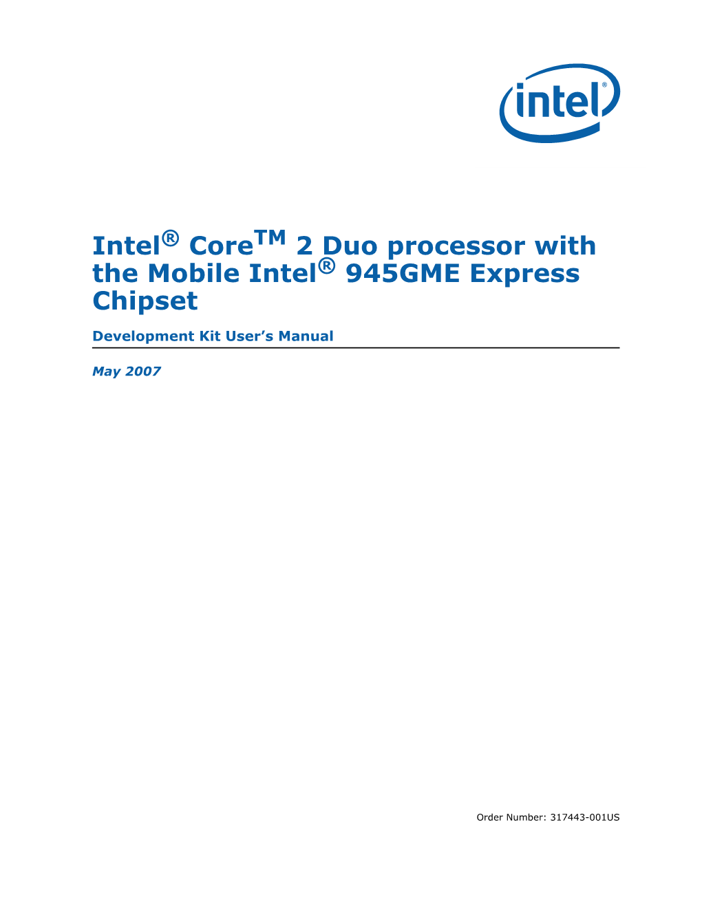 Intel Core 2 Duo Processor with the Mobile Intel 945GME Express Chipset