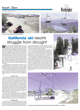 California Ski Resorts Struggle from Drought