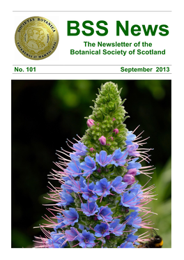 BSS News the Newsletter of the Botanical Society of Scotland