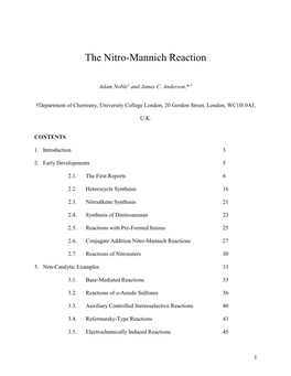The Nitro-Mannich Reaction