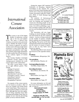 Magnolia Bird Farm International Conure Association
