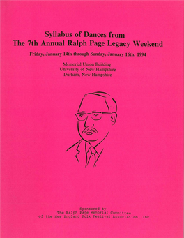 Syllabus of Dances From