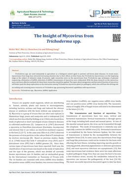 The Insight of Mycovirus from Trichoderma Spp