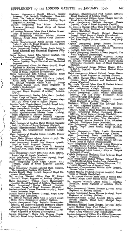 SUPPLEMENT to THE.LONDON GAZETTE, 24 JANUARY, 1946 621 I