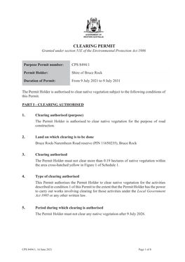 NV-T08 Clearing Permit Template (Purpose Permit) (Pathway 3)
