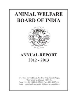 Animal Welfare Board of India