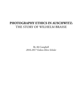 The Story of Wilhelm Brasse