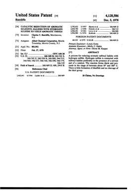 United States Patent (19) 11) 4,128,586 Ratcliffe 45) Dec