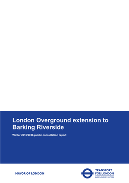 Barking Riverside Extension (BRE)