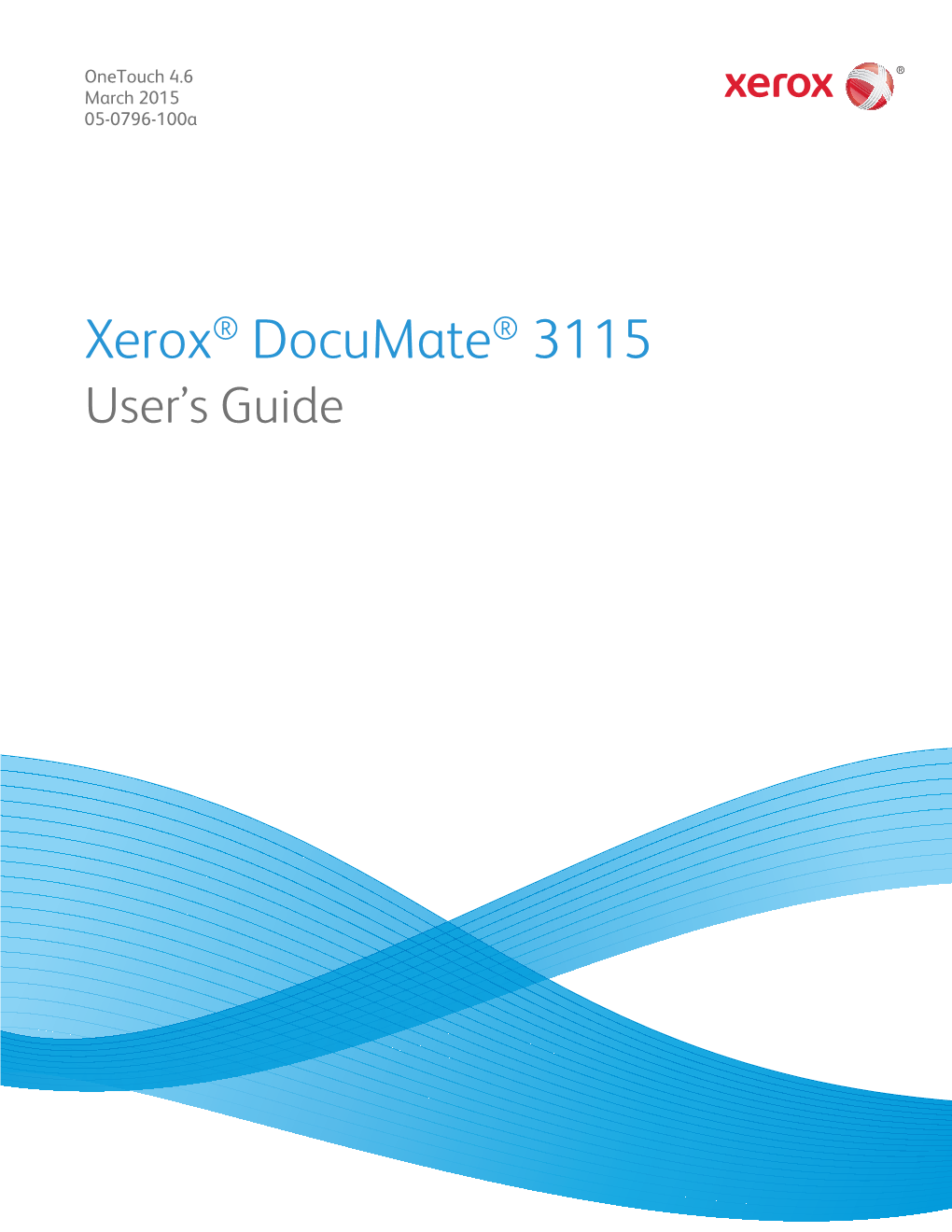 Xerox® Documate® 3115 User’S Guide Design © 2015 Xerox Corporation