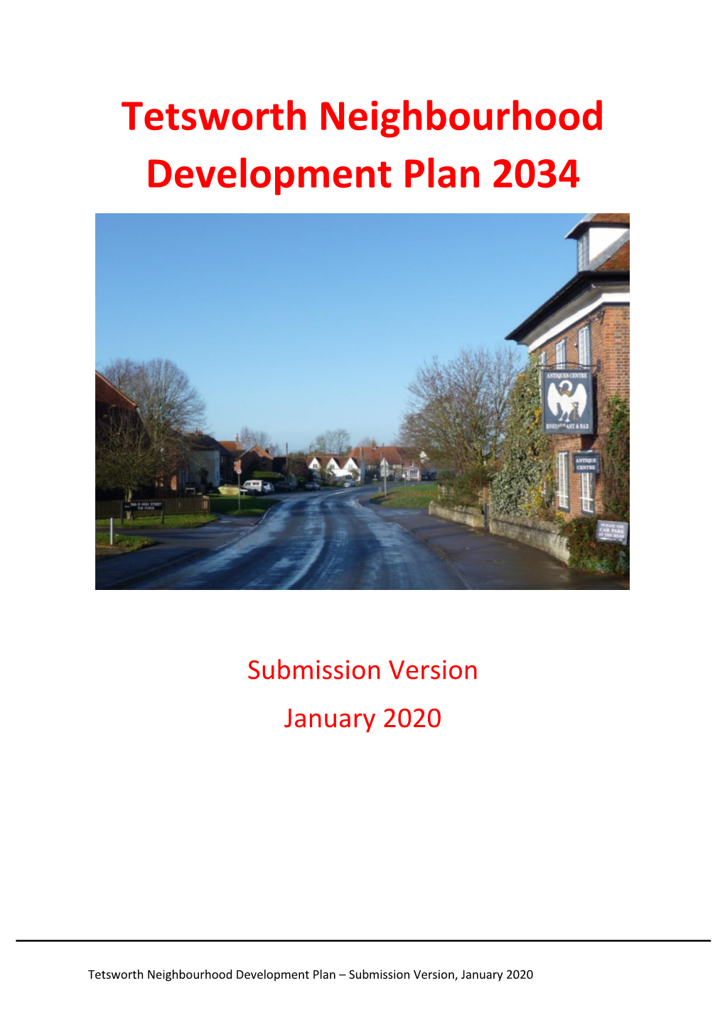 Tetsworth Neighbourhood Development Plan 2034