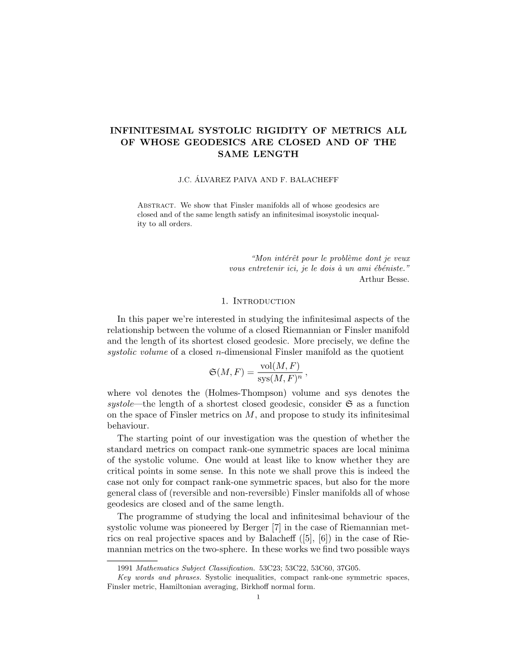 Infinitesimal Systolic Rigidity of Metrics All of Whose Geodesics Are Closed and of the Same Length