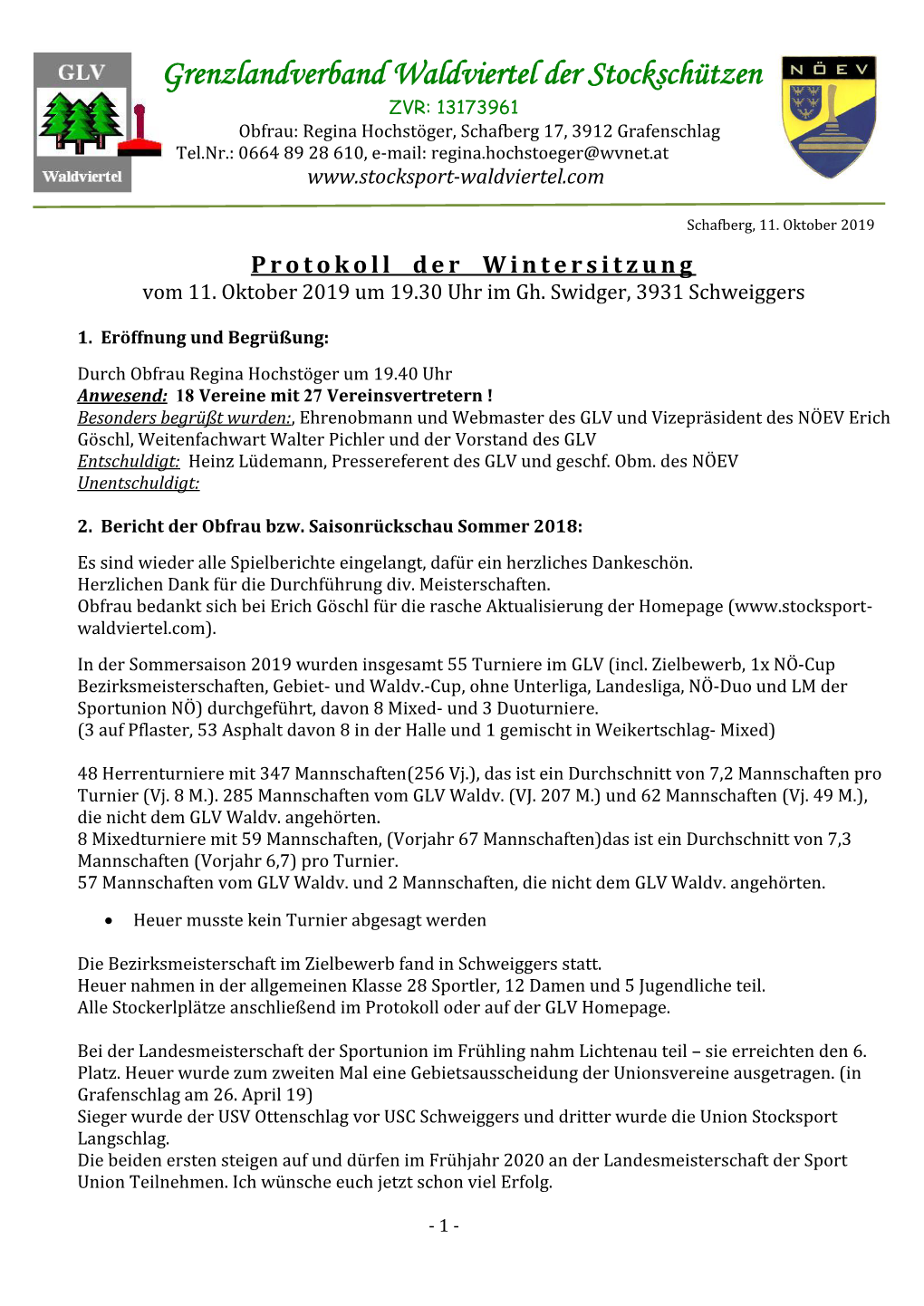 Grenzlandverband Waldviertel Der Stockschützen