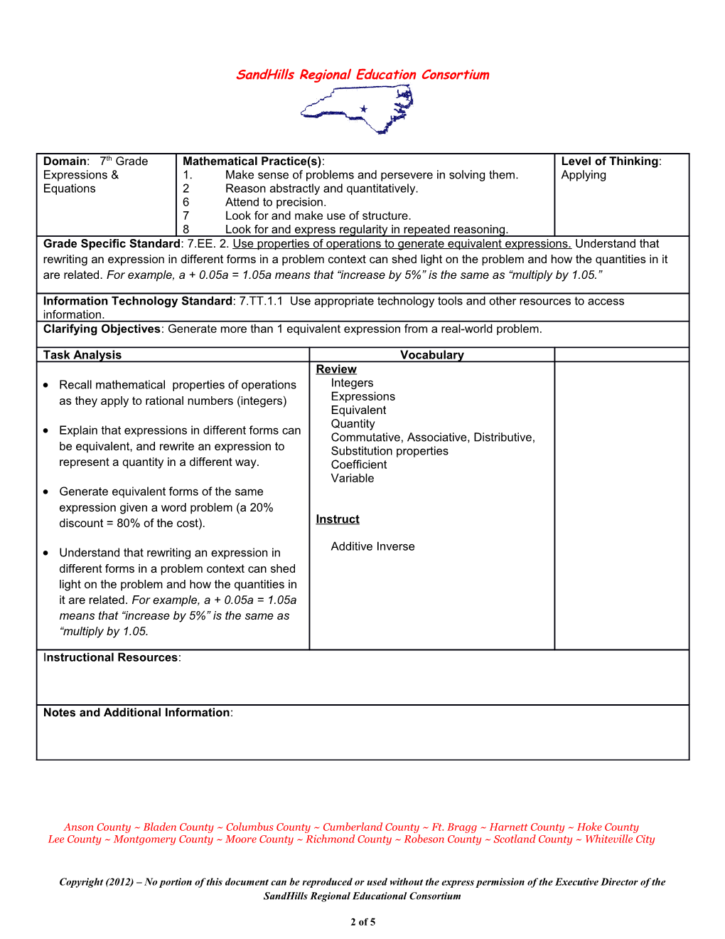 Sandhills Regional Education Consortium s2