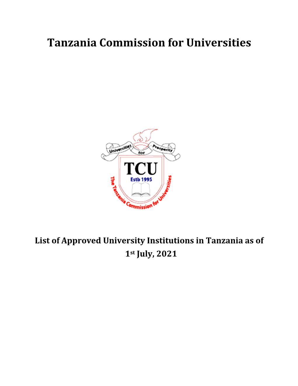 Tanzania Commission for Universities