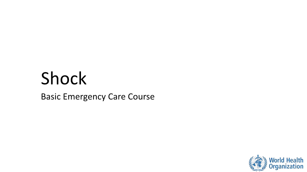 Basic Emergency Care Course Objectives