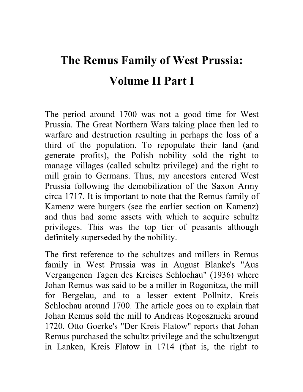 Genealogy of William Remus