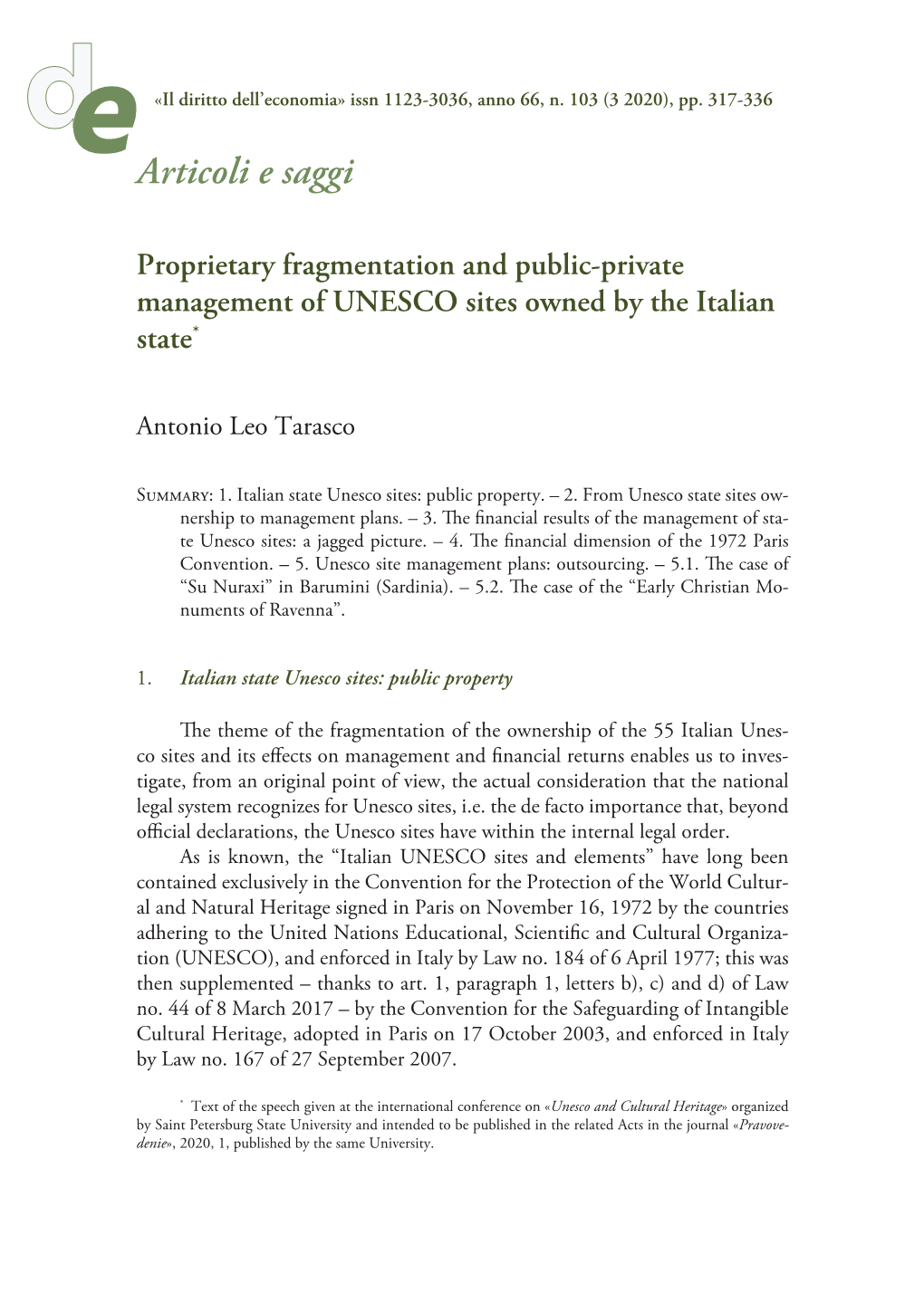Articoli E Saggi Proprietary Fragmentation and Public-Private