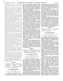 CONGRESSIONAL RECORD— Extensions of Remarks E1729 HON