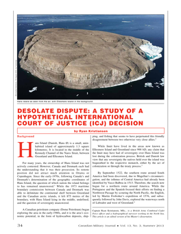 Desolate Dispute: a Study of a Hypothetical International Court of Justice (ICJ) Decision