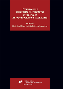 Od Homo Sovieticus Do Homo Oeconomicus – Analiza Genezy Transformacji W Uję‑ Ciu Ks