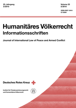 Humanitäres Völkerrecht Informationsschriften