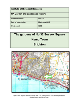 The Gardens of No 32 Sussex Square Kemp Town Brighton