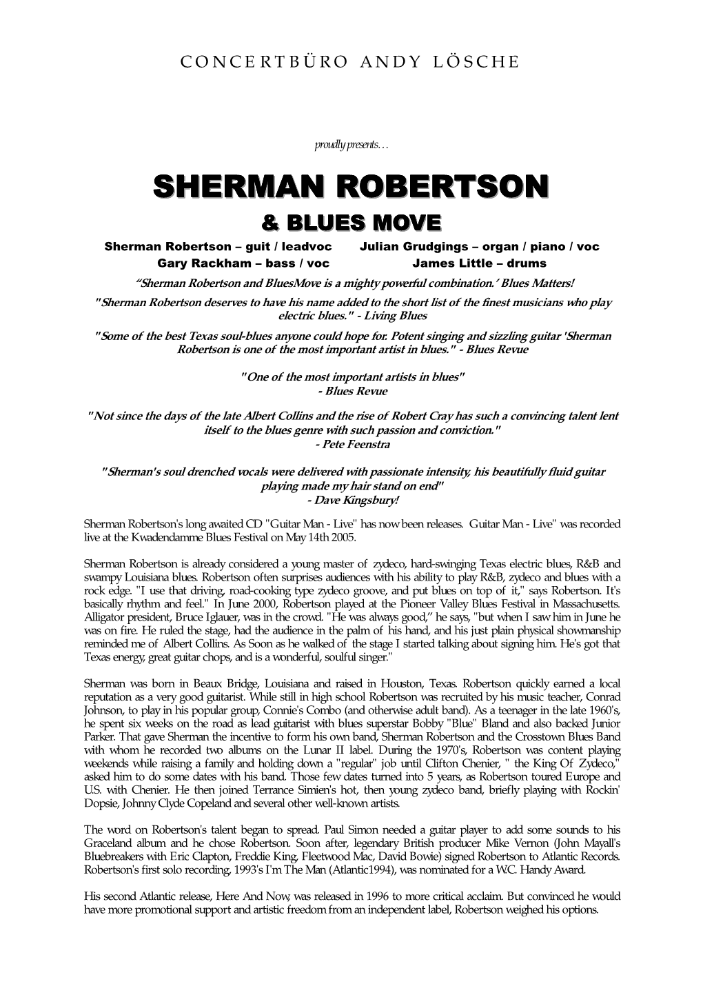 Sherman Robertson