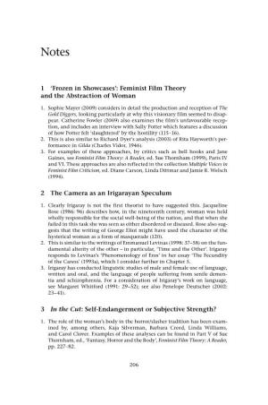 Feminist Film Theory and the Abstraction of Woman 2 The