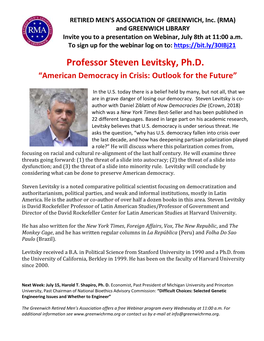 Steven Levitsky, Ph.D