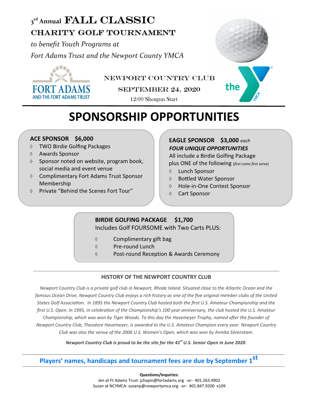 Sponsorship Opportunities