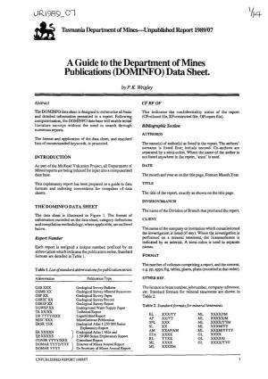 DOMINFO) Data Sheet