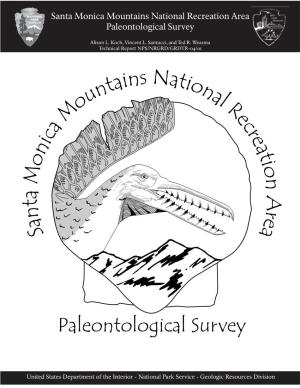 Santa Monica Mountains National Recreation Area Paleontological Survey