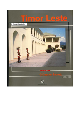 CHAPTER I: (Prelude) EAST TIMOR 1973