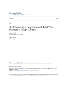 The Chronological Implications of Relief Ware Bucchero at Poggio Civitate