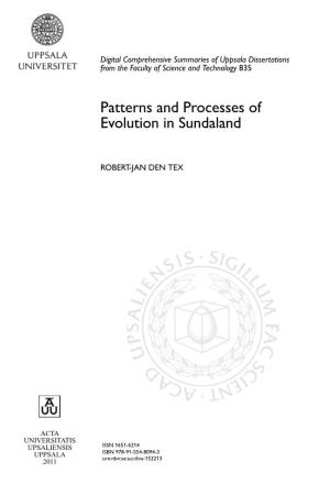 Patterns and Processes of Evolution in Sundaland