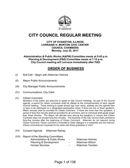 City Council Regular Meeting