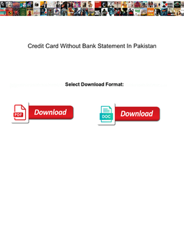 Credit Card Without Bank Statement in Pakistan