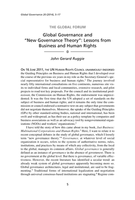 “New Governance Theory”: Lessons from Business and Human Rights 