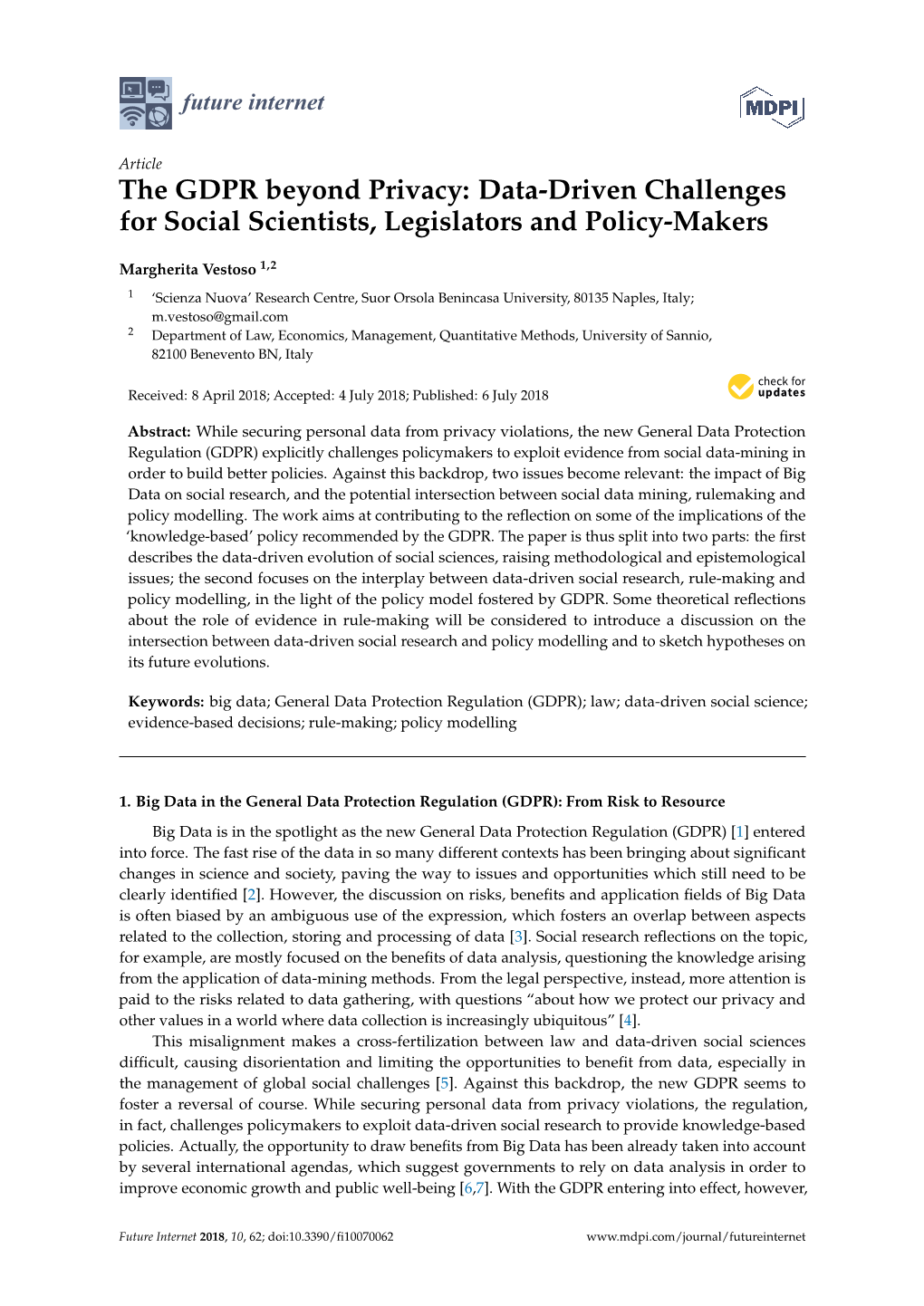 The GDPR Beyond Privacy: Data-Driven Challenges for Social Scientists, Legislators and Policy-Makers