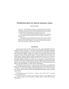 Classification Theory for Abstract Elementary Classes 3