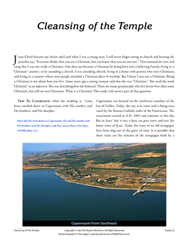 Cleansing the Temple