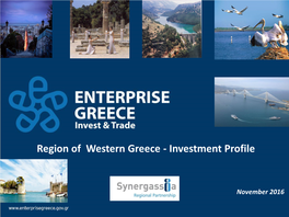 Region of Western Greece - Investment Profile