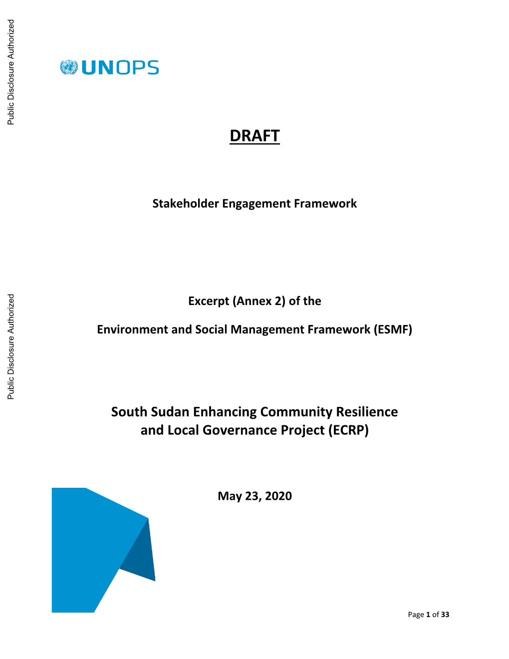 Stakeholder Engagement Framework Excerpt