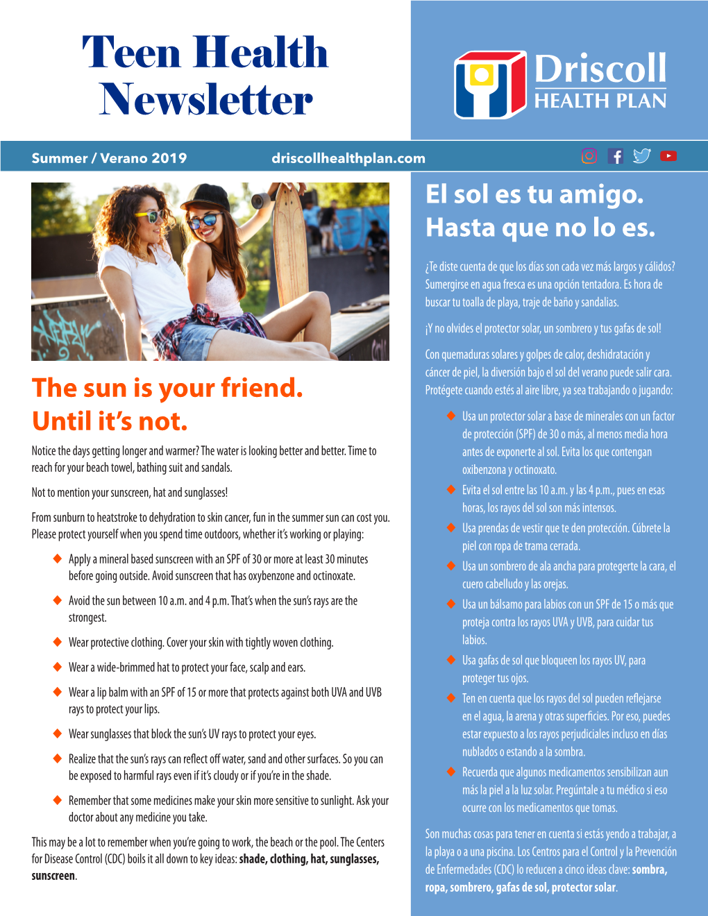 Teen Health Newsletter