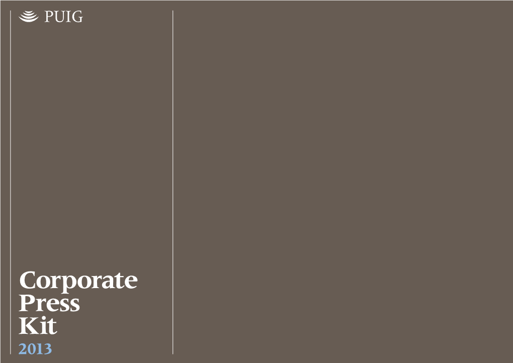 Corporate Press Kit 2013 Corporate Press Kit 2013