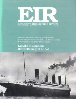 Executive Intelligence Review, Volume 23, Number 32, August 9