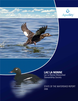 Lac La Nonne State of the Watershed Report