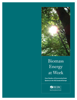 Biomass Energy at Work