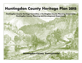 Huntingdon County Heritage Plan 2015
